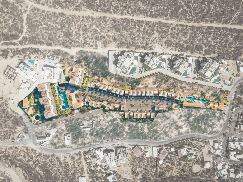 Render map of The Canyon, Mexican architecture.